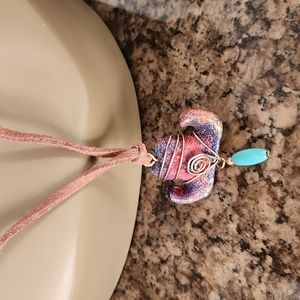 Necklace and Earring Set Cowgirl Hat Charm